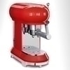 Smeg koffiemachine ECF01 in retro jaren 50 stijl