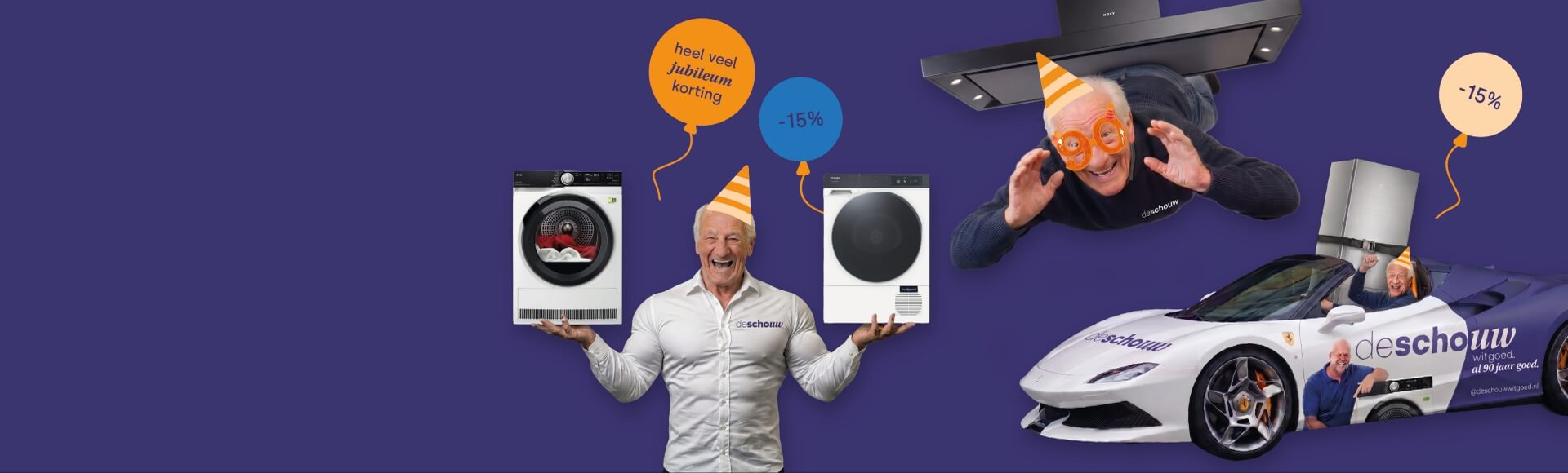 FEEST: 90 jaar De Schouw Witgoed