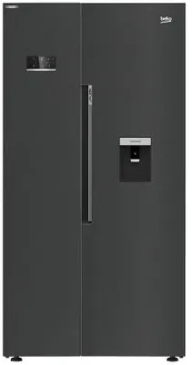 Beko GN163241XBRN vrijstaande side-by-side koelkast zwart zuinig energieklasse E | .