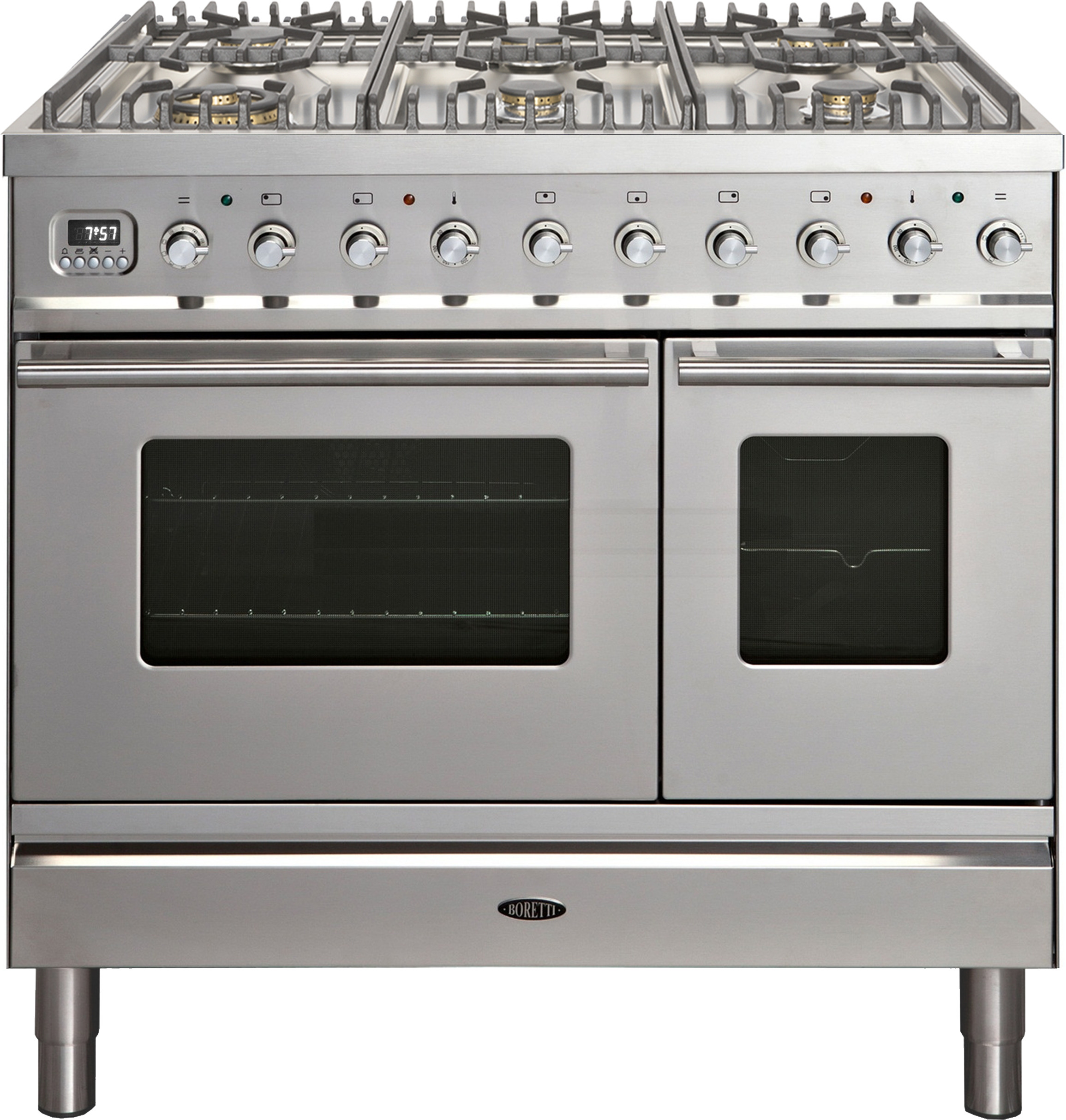 Boretti VT946IXG rvs met gasoven