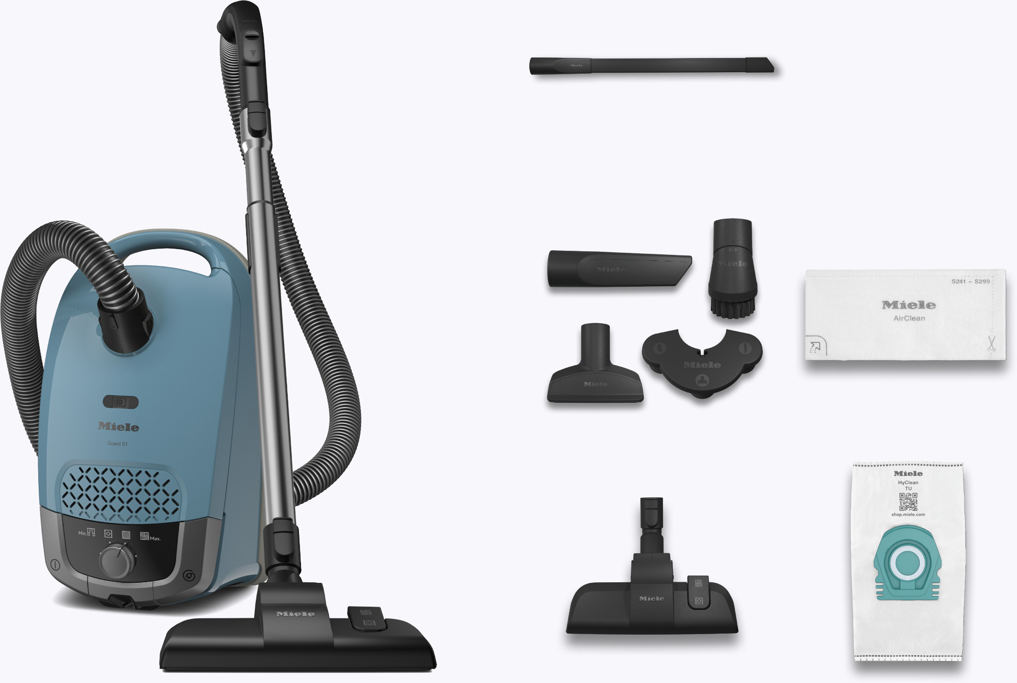 Miele Guard S1 Flex Stofzuiger met zak Blauw