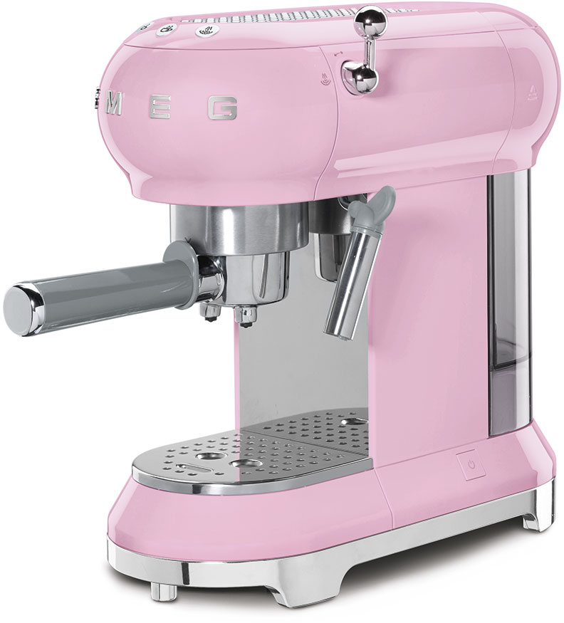 Smeg koffiemachine roze - Schouw Witgoed