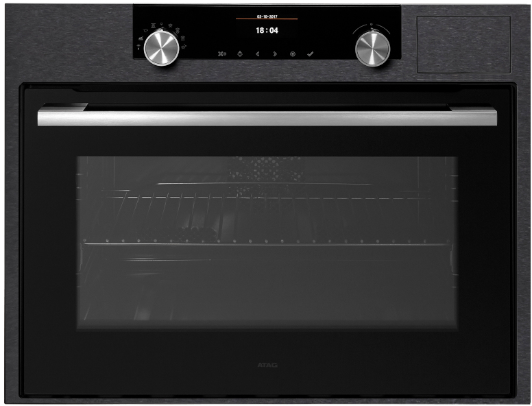 Atag Cs4612c Combi Stoomoven Blacksteel