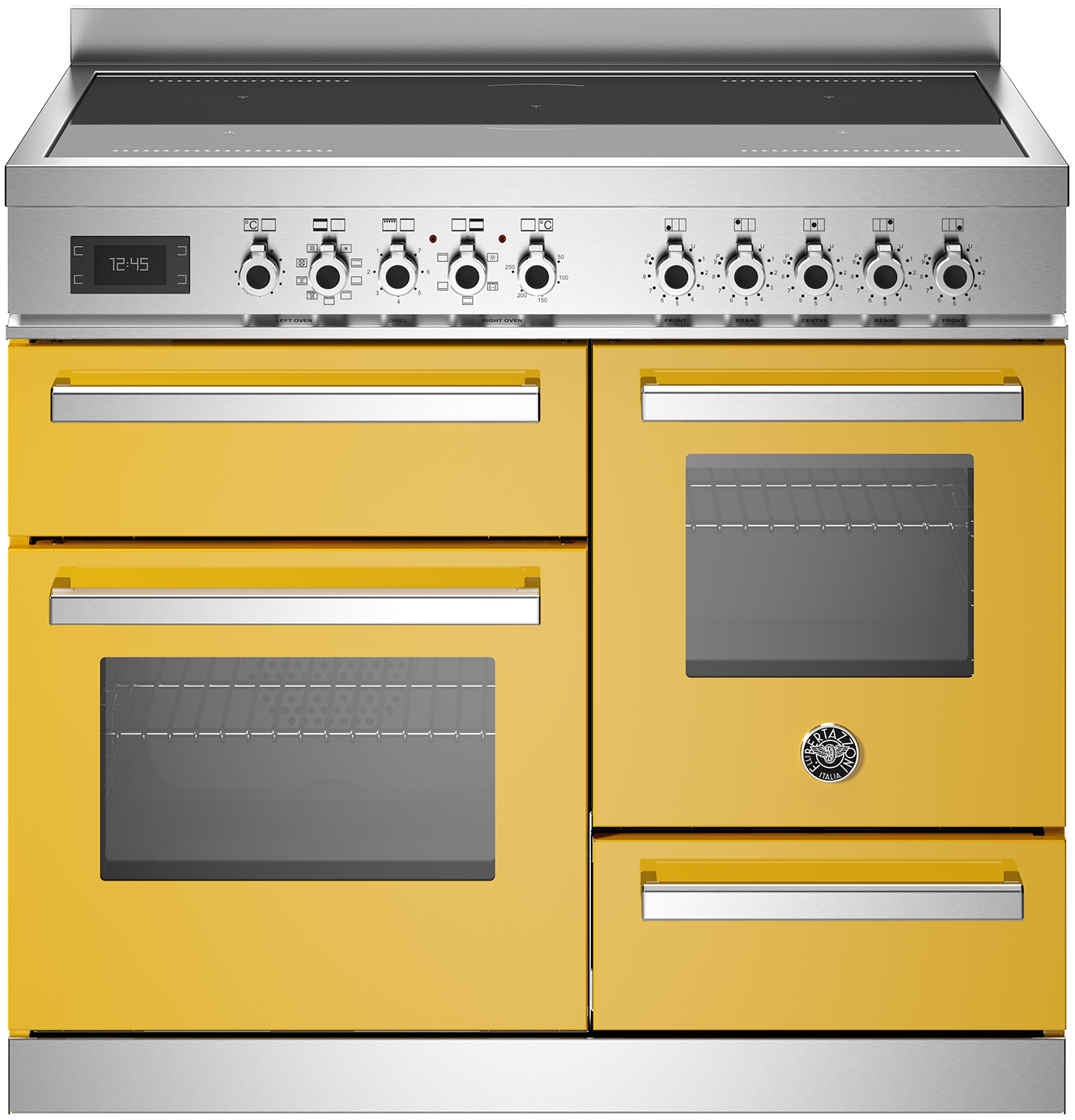 Bertazzoni PRO105I3EGIT inductie fornuis geel