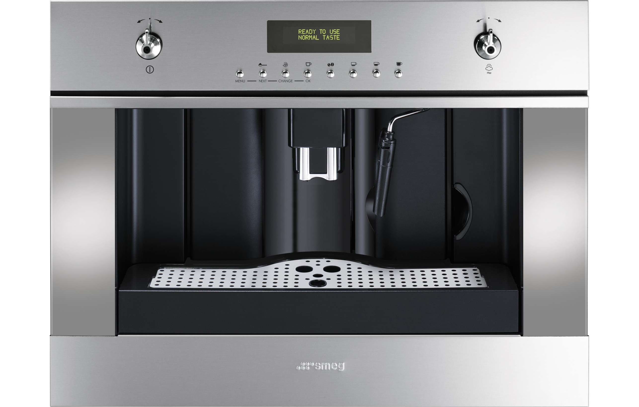inbouw koffiemachine met vaste wateraansluiting smeg cms45x koffiemachine rvs de schouw witgoed inbouw koffiemachine met vaste wateraansluiting smeg cms45x koffiemachine rvs de schouw witgoed