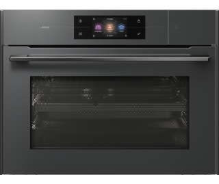 ATAG combi-stoomoven met magnetron inbouw zwart CSX4685M