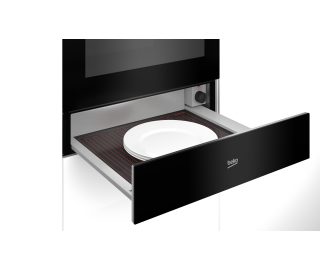BEKO warmhoudlade inbouw zwart glas BDRW11401FB