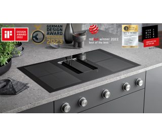 BERBEL inductie kookplaat met afzuiging inbouw BKA 90 DLI