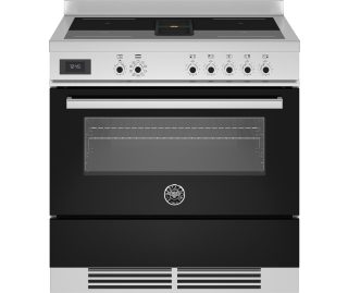 BERTAZZONI fornuis inductie met afzuiging zwart PROCH94I1ENET