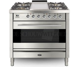 BORETTI fornuis gasoven roestvrijstaal VFPS93IXG