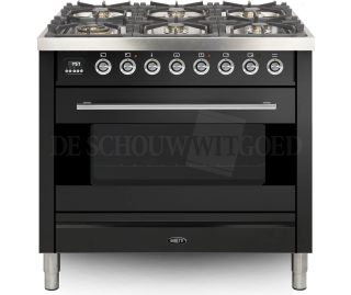 BORETTI fornuis gasoven antraciet VPS94ANG