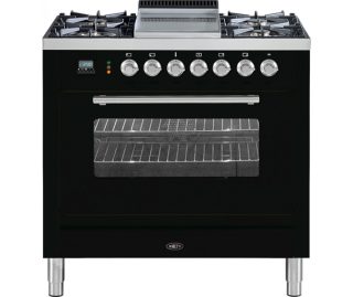 BORETTI fornuis zwart VFP93ZW DF Dual Fuel