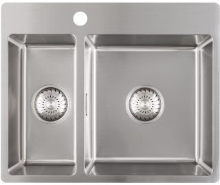CARESSI spoelbak rvs CABL1833KR15