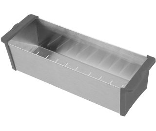 CARESSI restenbakje rvs/grijs CACS1D46GR