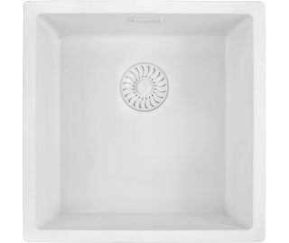 CARESSI spoelbak wit CAGRPP40WH-FL