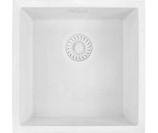 CARESSI spoelbak wit CAGRPP40WH-TU