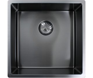 CARESSI spoelbak gun metal CAPP40R10GM