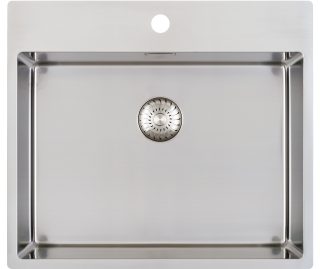 CARESSI spoelbak rvs CAPP55KR10