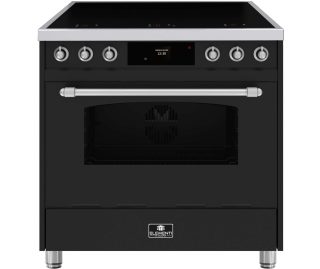 ELEMENTI DI CUCINA fornuis inductie mat zwart EC9036-MZ-IX-S