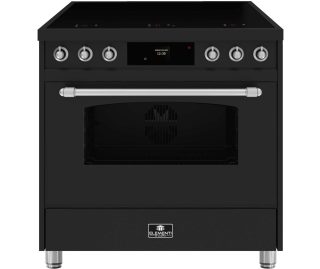 ELEMENTI DI CUCINA fornuis inductie mat zwart EC9036-MZ-S