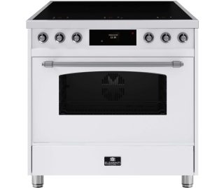 ELEMENTI DI CUCINA fornuis inductie wit EC9036-WT-IX-S