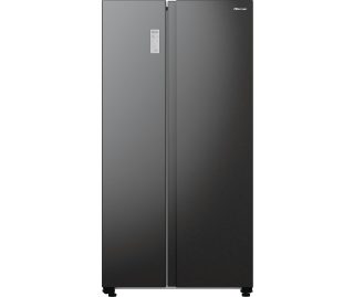 HISENSE side-by-side koelkast blacksteel-look RS711N4AFE