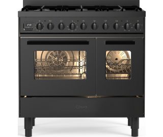 ILVE fornuis gas mat-zwart LD096WSCM3/MGD