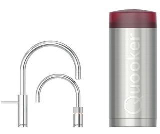 QUOOKER kokend water kraan COMBI+ Nordic Round Twintaps CHROOM