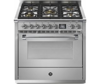 STEEL fornuis gas AP9F-4M rvs