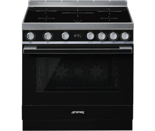 SMEG fornuis inductie zwart CPF9IPBL