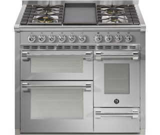 STEEL fornuis gas Ascot AQ10SFF-4T