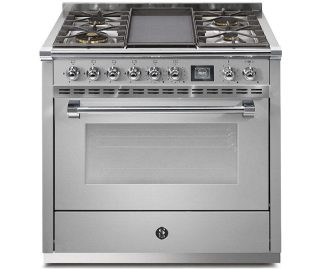 STEEL fornuis gas Ascot AQ9S-4B