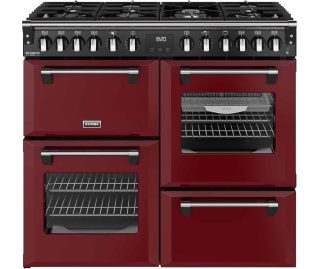 STOVES fornuis gas RICHMOND 100 DF DX GARNET RED