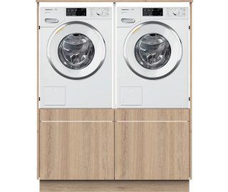 WASMACHINEKAST kast TWO PAIR Natural Ash