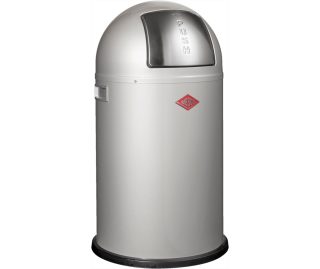 WESCO afvalbak Pushboy Junior, zilver 8012570