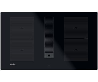 WHIRLPOOL inductie kookplaat met afzuiging inbouw WVHF83BB