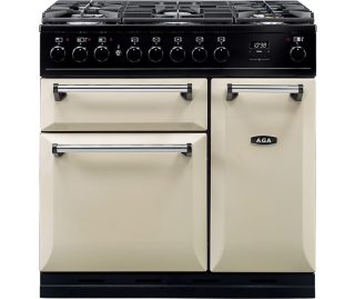 AGA fornuis gas Masterchef Deluxe 90 Creme