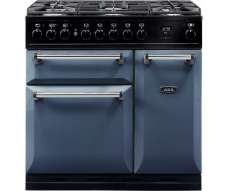 AGA fornuis gas Masterchef Deluxe 90 Dartmouth Blue