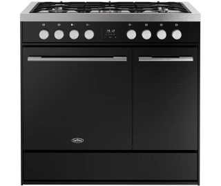 BELLING fornuis VISION TWIN 90 DF BLK/SS