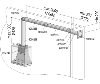 BERBEL luchtafvoer aansluitset 1090080