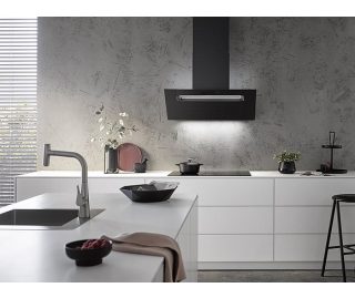 BERBEL afzuigkap wand BKH 90 EG 2 zilvermetallic