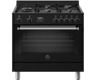 BERTAZZONI fornuis gas zwart MPL95L1ENND