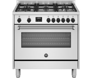 BERTAZZONI fornuis gas rvs MPL96L1EXT