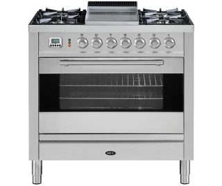 BORETTI fornuis rvs VFPS93IX DF Dual Fuel