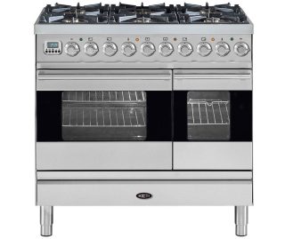 BORETTI fornuis rvs VPS946IX DF Dual Fuel