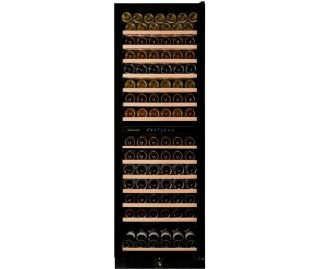 DUNAVOX wijnkoelkast inbouw zwart DX-166.428DBK