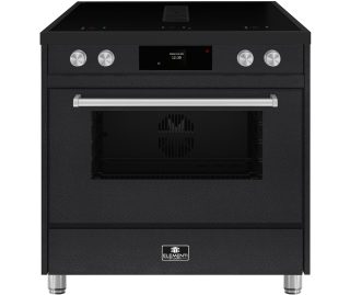ELEMENTI DI CUCINA fornuis inductie black steel hammer IM9034-BSH-MZ-S