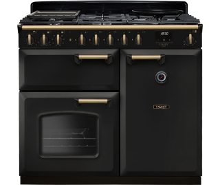 FALCON fornuis Classic Deluxe 2026 100 gas charcoal black messing
