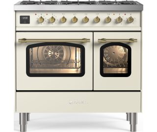 Fratelli fornuis gas antiek wit FD09CNM3/AWB