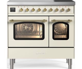 Fratelli fornuis inductie antiek wit FDBI095NM3/AWB